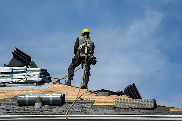 Professional Gutter Installation technician working in Strattanville, PA